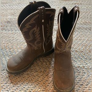 Justin boots, size 9